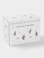 Маслёнка Доляна «Гуси», 17×12×8.5 см, доломит, белая - Фото 7