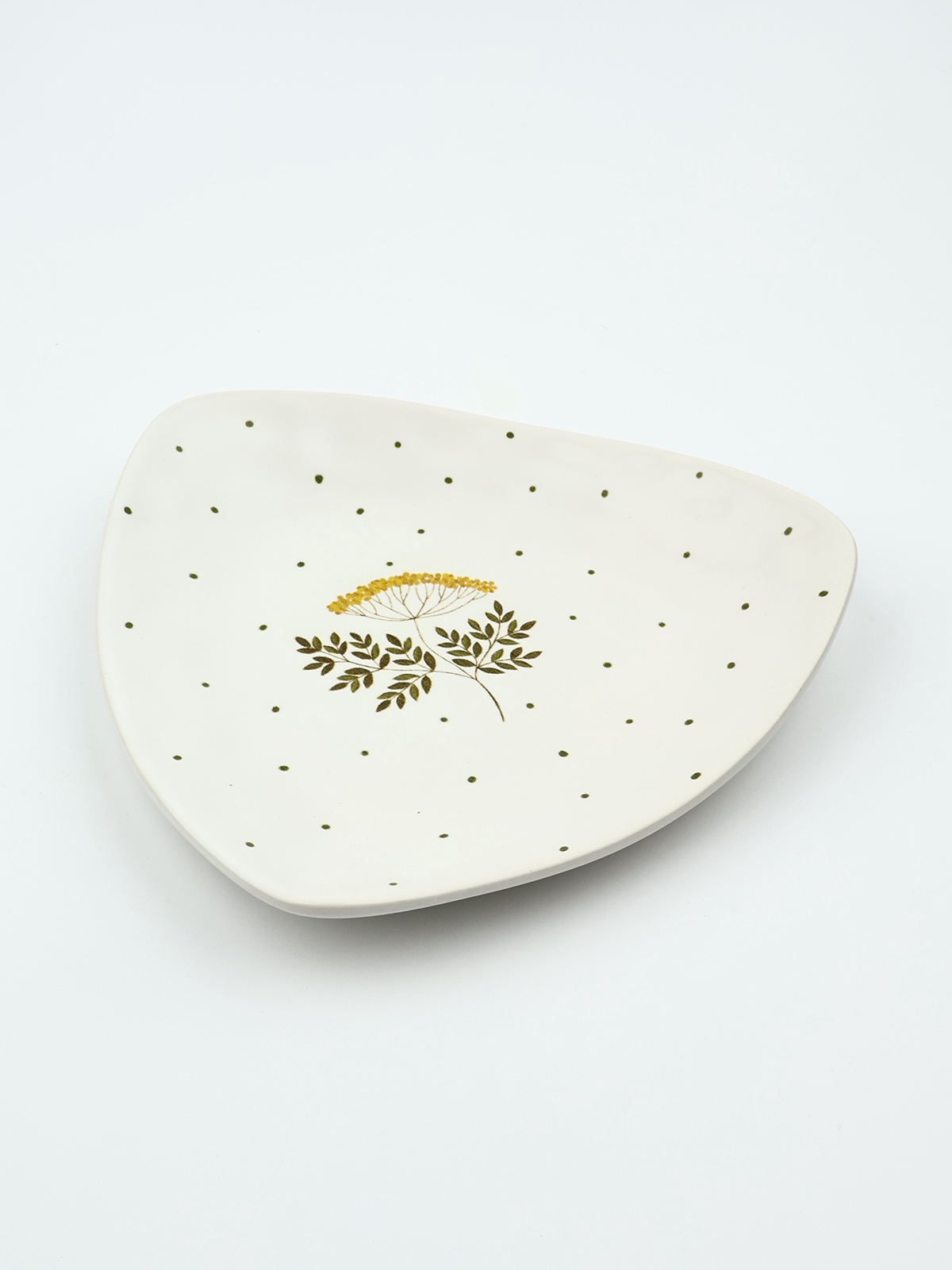 Тарелка керамическая плоская Dolce Ceramo. «Флора», 18 х 18 см