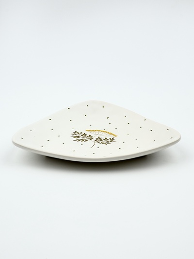 Тарелка керамическая плоская «Флора», 18×18 см, Dolce Ceramo