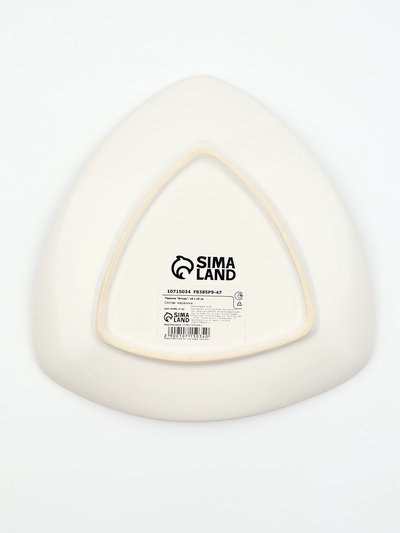 Тарелка керамическая плоская «Флора», 18×18 см, Dolce Ceramo