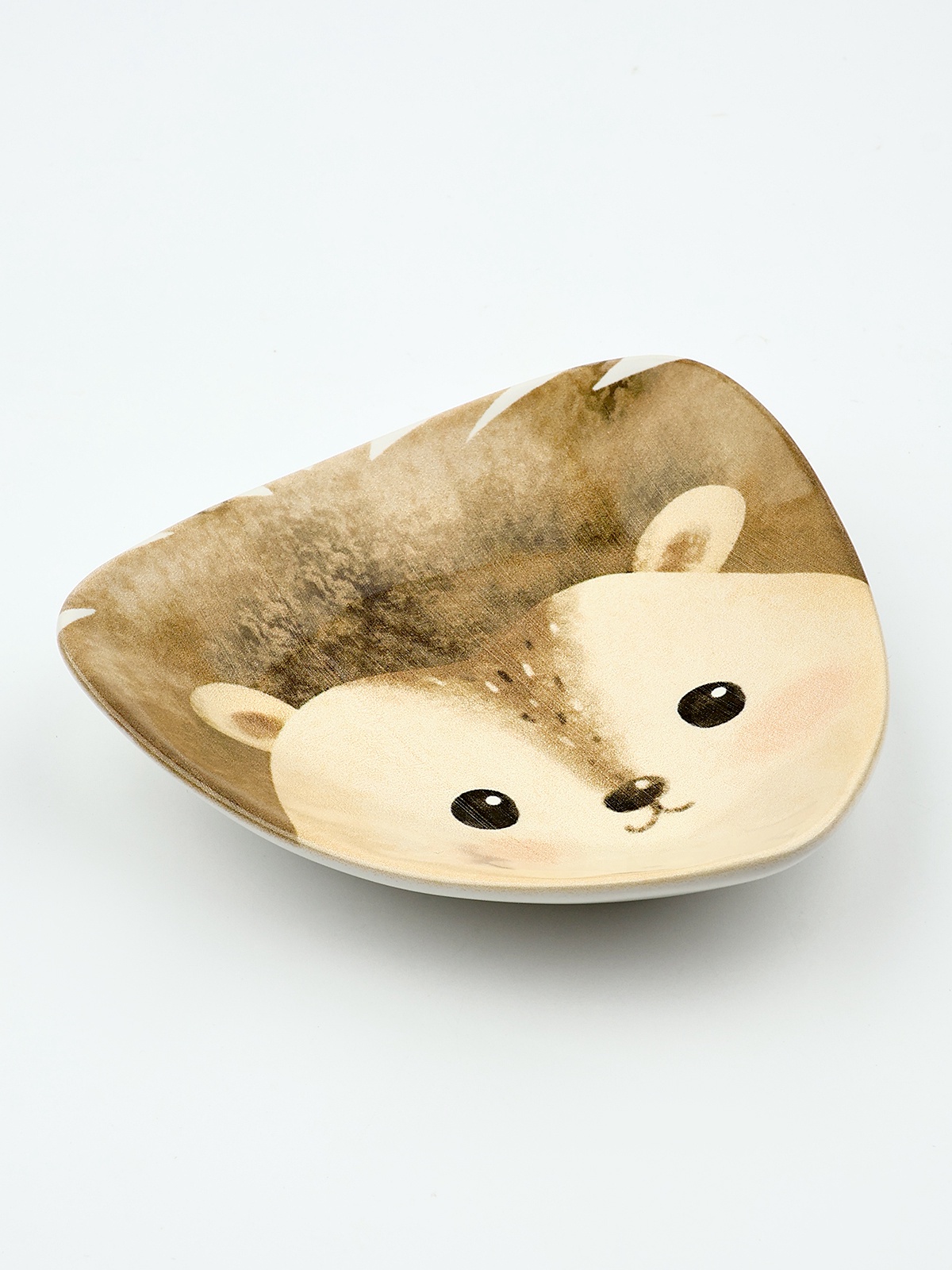 Тарелка керамическая плоская Dolce Ceramo. «Ёжик», 13,5 х 13,5 см