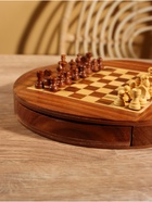 УЦЕНКА Шахматы магнитные, 25.5×25.5×4 см, дерево шишам - Фото 7