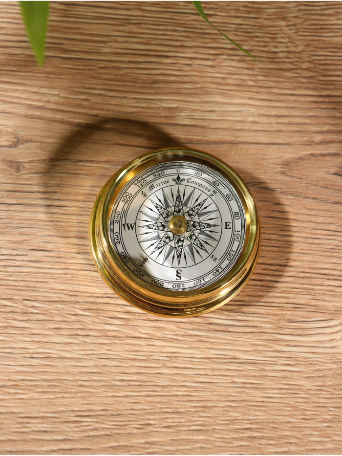 УЦЕНКА Компас «Мираж», 6×6×2 см, латунь - Фото 1