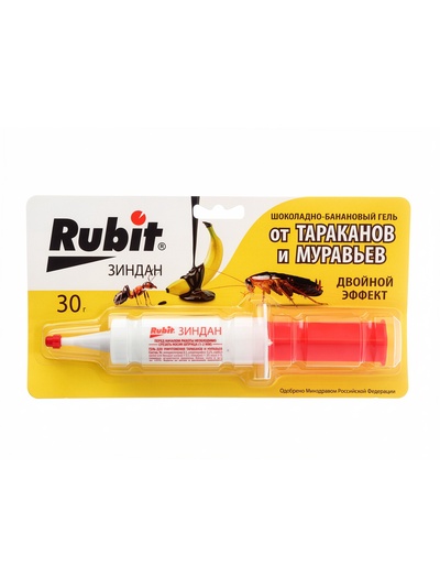 Средство от тараканов и муравьев Rubit ЗИНДАН гель люкс 30 г