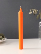 Ароматическая свеча парафиновая хозяйственная, 2×21 см, 55 г, апельсин - Фото 1