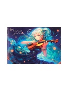 Тетрадь для нот Calligrata «Аниме.Девочка со скрипкой» А5, 24 листа, горизонтальная - Фото 1