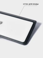 Швабра с отжимом, противоударная, со сгоном, стальная ручка, 2 профессиональные насадки, 36×11×130 см - Фото 3