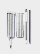 Швабра с отжимом, противоударная, со сгоном, стальная ручка, 2 профессиональные насадки, 36×11×130 см - Фото 5