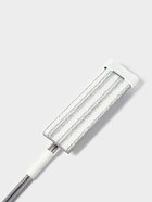 Швабра с отжимом, противоударная, со сгоном, стальная ручка, 2 профессиональные насадки, 36×11×130 см - Фото 7