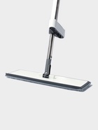 Швабра с отжимом, противоударная, со сгоном, стальная ручка, 2 профессиональные насадки, 36×11×130 см - Фото 4