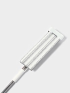 Швабра с отжимом, противоударная, со сгоном, стальная ручка, 2 профессиональные насадки, 36×11×130 см - Фото 6