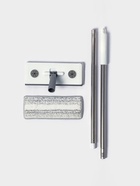 Швабра для стен и окон, со сгоном, стальная ручка, 2 насадки из микрофибры, 20×8×85 см - Фото 14