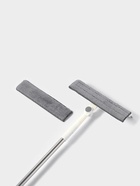 Окномойка с насадкой из микрофибры 2 шт., фиксатор, стальная телескопическая ручка, 26×6×77.5 (123) см - Фото 1