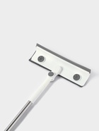 Окномойка с насадкой из микрофибры 2 шт., фиксатор, стальная телескопическая ручка, 26×6×77.5 (123) см - Фото 2