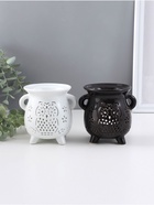 Аромалампа для эфирных масел «Совушка и цветочки», керамика, 8.5×10×9.5 см, МИКС - Фото 1