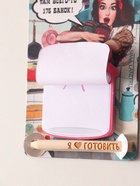 Магнит на холодильник с блоком для записей и карандашом «Я люблю готовить», 9×13 см - Фото 3