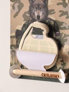 Магнит на холодильник с блоком для записей и карандашом «С праздником, мужик!», 9×13 см - Фото 3