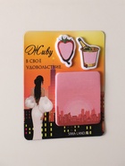 Магнит на холодильник с блоком для записей и стикерами «Живу в своё удовольствие...», 10×12 см - Фото 2