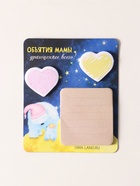 Магнит на холодильник с блоком для записей и стикерами «Объятия мамы», 10×12 см - Фото 1