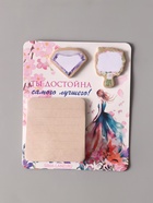 Магнит на холодильник с блоком для записей и стикерами «Ты достойна самого лучшего!», 10×12 см - Фото 5