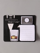 Магнит на холодильник с блоком для записей и стикерами «Мужественность всегда в моде!», 10×12 см - Фото 5