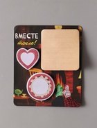 Магнит на холодильник с блоком для записей и стикерами «Вместе тепло!», 10×12 см - Фото 5