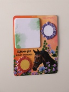 Магнит на холодильник с блоком для записей и стикерами «Цветы всё делают прекраснее!», 10×12 см - Фото 2