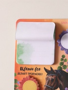 Магнит на холодильник с блоком для записей и стикерами «Цветы всё делают прекраснее!», 10×12 см - Фото 3