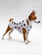 Футболка для животных «Мишка», L (ДС 34, ОГ 46 см), белая - Фото 1