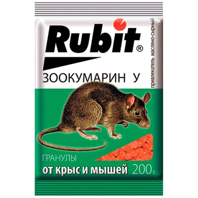 Гранулы от грызунов Rubit, пакет, 200 г
