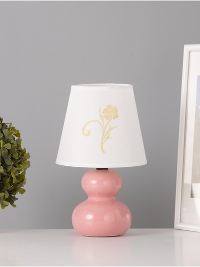 Лампа настольная 16401/1PK E14 40 Вт розовый 15×15×27 см RISALUX