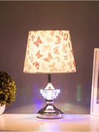 Настольная лампа "Лорена" Е27 40Вт хром 24х24х40 см RISALUX - фото 35342274