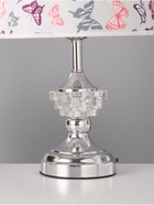 Настольная лампа "Лорена" Е27 40Вт хром 24х24х40 см RISALUX - фото 35342276