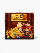 Копилка-сундук "Мои сокровища", 16х14,5х12 см - фото 809197054