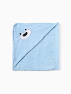 Махровое полотенце с уголком «Крошка Я. Мишка», 75×75 см, хлопок 100%, голубое - Фото 2