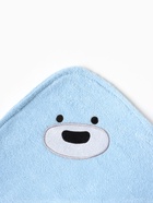 Махровое полотенце с уголком «Крошка Я. Мишка», 75×75 см, хлопок 100%, голубое - Фото 3