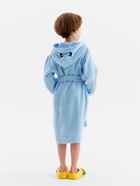 Халат махровый детский Этель «Акула», размер 30 (98-104 см), голубой - Фото 4