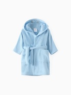 Халат махровый детский Этель «Акула», размер 30 (98-104 см), голубой - Фото 7