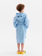 Халат махровый детский Этель «Акула», размер 32 (110-116 см), голубой - Фото 4