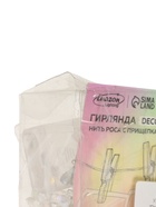 УЦЕНКА Гирлянда «Нить» 2 м, роса, с насадками «Прищепки», IP20, серебристая нить, 20 LED, свечение тёплое белое, ААх2 - Фото 12