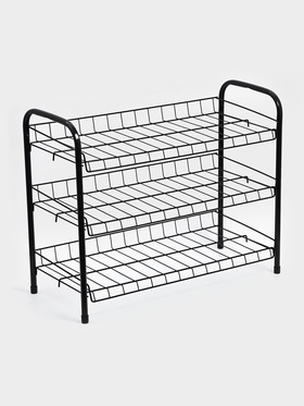 Этажерка ЭТ5-C/Ч, чёрная, 3 полки