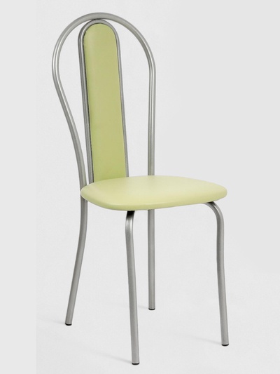 УЦЕНКА Стул «Венский Мягкий», Серебристый металлик/Оливковый