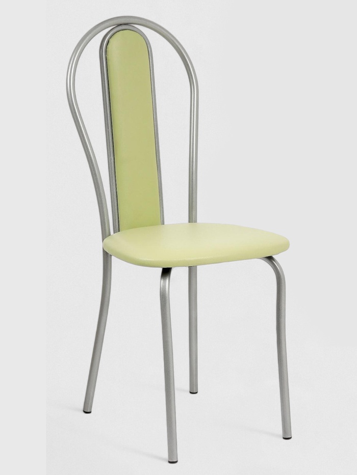 УЦЕНКА Стул «Венский Мягкий», Серебристый металлик/Оливковый - Фото 1