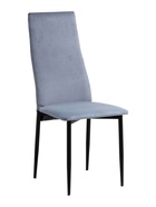 УЦЕНКА Стул «ВОЛНА», Черный/Велюр блю стоун - Фото 1