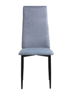 УЦЕНКА Стул «ВОЛНА», Черный/Велюр блю стоун - Фото 2