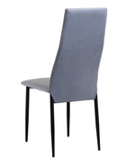 УЦЕНКА Стул «ВОЛНА», Черный/Велюр блю стоун - Фото 5