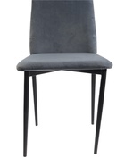 УЦЕНКА Стул «ВОЛНА», Черный/Велюр блю стоун - Фото 6