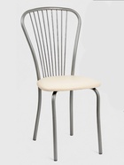 УЦЕНКА Стул "Лайт-1", Серебристый металлик/Молочный - Фото 1