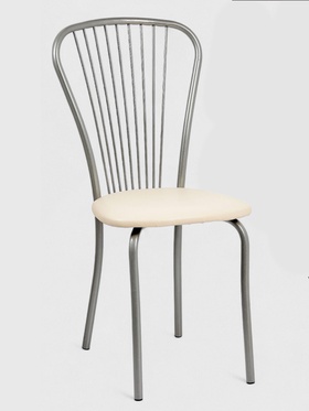 УЦЕНКА Стул "Лайт-1", Серебристый металлик/Молочный 10866522