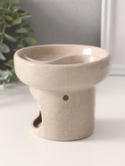 Аромалампа для эфирных масел «Меридиан», керамика, белый песок, 11.5×11.5×10 см - Фото 2